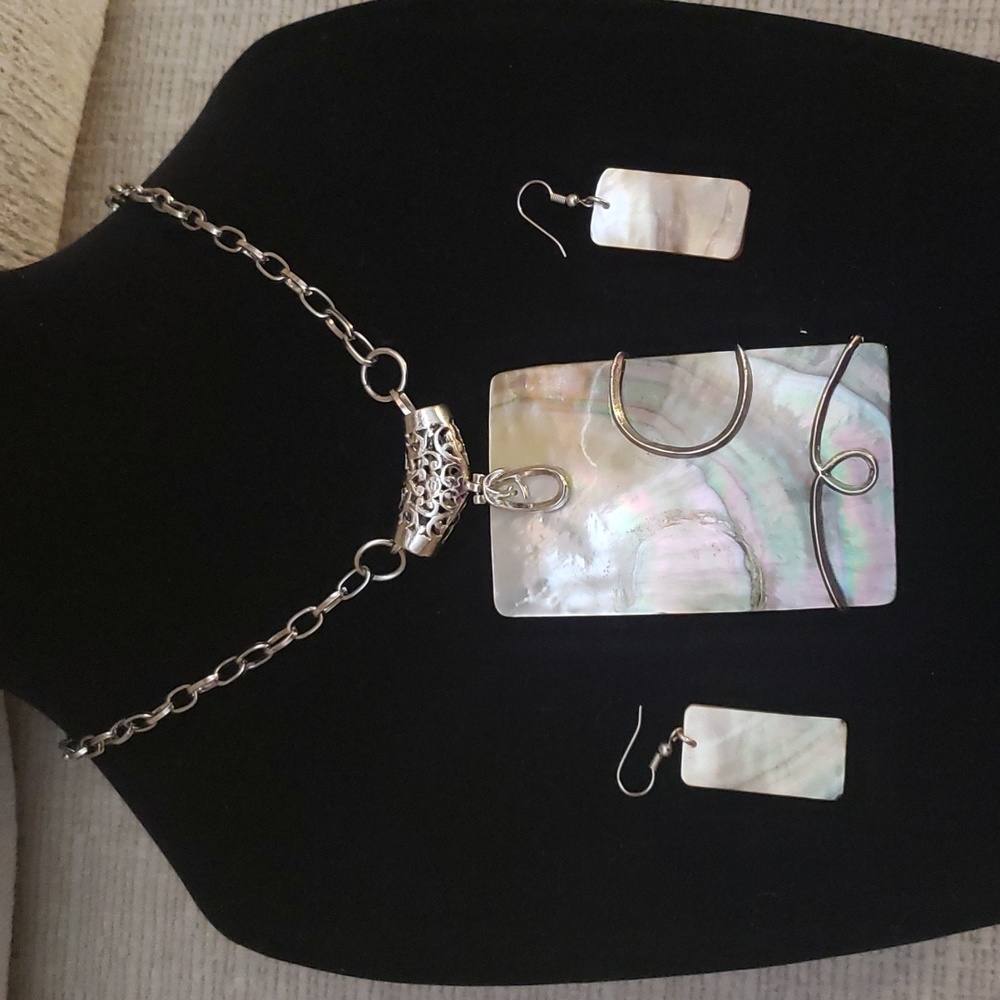Nexklace and Earing Set - Handmade from an Artist West Palm Beach..